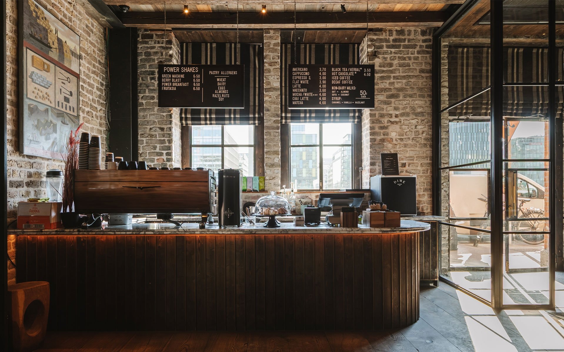 The ordering area at Dime at the Mayson