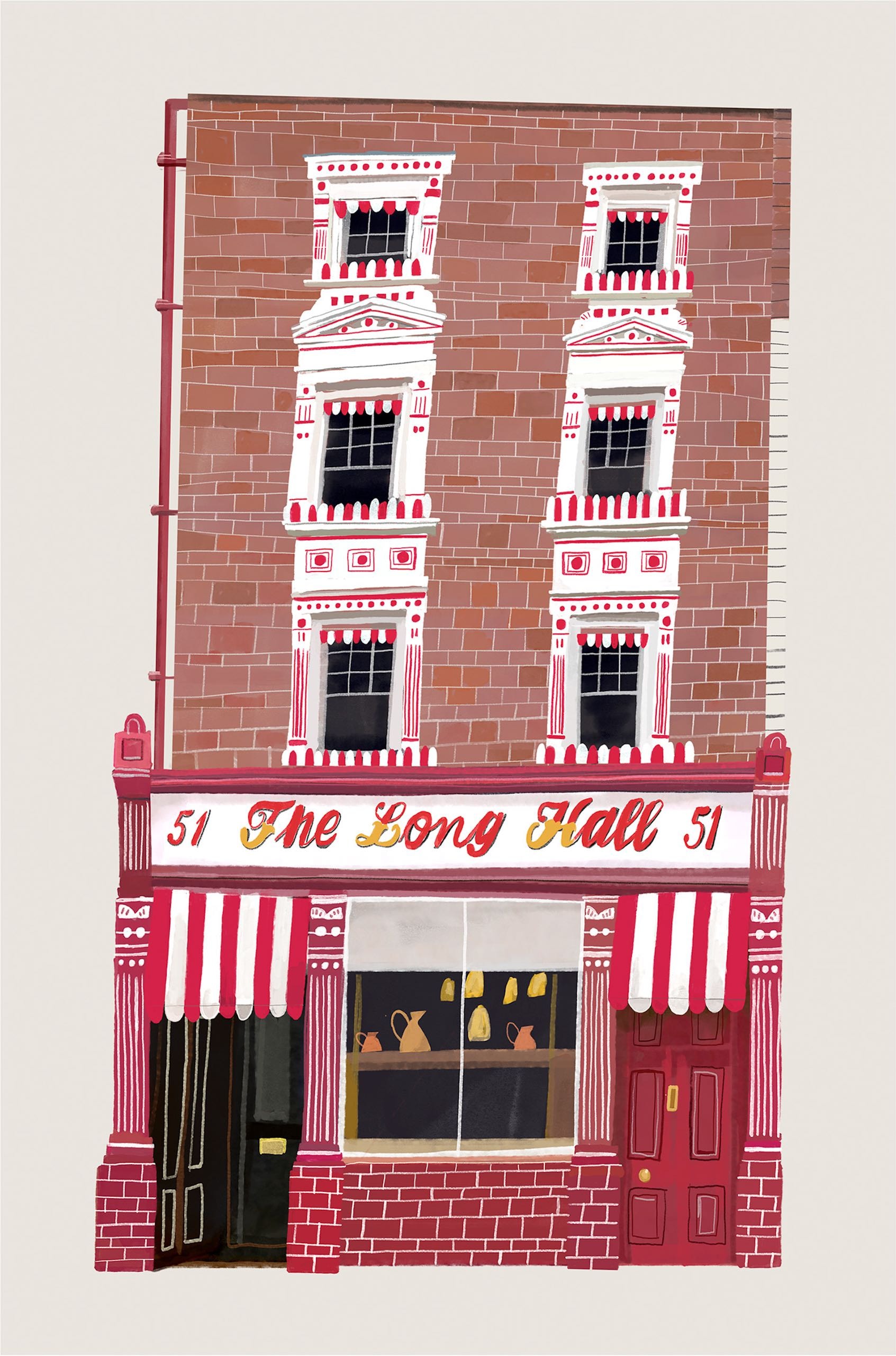 Illustration of The Long Hall by Conor Langton